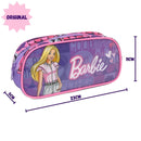 Estojo SImples Barbie Menina Infantil 50 Pens Volta as Aulas Matell Escolar Organizador Ponto Criativo