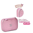 Estojo Box Rebecca Bonbon Rosa Lilás Verde Feminino Fashion Escolar Juvenil Clio Megalomania
