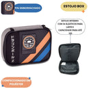 Kit Mochila de Costas e Estojo Box 100 Pens Dragon Ball DZ Volta As Aulas Estudo Passeio Juvenil