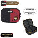 Kit Mochila De Costas e Estojo Box Preto 100 Pens Harry Potter Quadribol Volta As Aulas Estudos Passeio Viagem