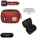 Estojo Box Harry Potter Hogwarts Magia Bruxo Série Escolar 36 Elástico 100 Pens Volta Aulas Juvenil