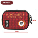 Estojo Box Harry Potter Hogwarts Magia Bruxo Série Escolar 36 Elástico 100 Pens Volta Aulas Juvenil