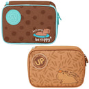 Estojo Box Capivara Fofa UP4YOU Infantil Escolar 100 Pens 36 Elásticos Organizador Resistente Volta As Aulas