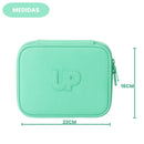 Estojo Box UP4YOU Escolar 36 Elástico 100 Pens Juvenil Volta Aulas Moderno Espaçoso Estudo Grande
