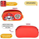 Estojo Patrulha Canina Duplo Chase Marshall Volta as Aula Escolar Infantil 40 Pens Crianças Ponto Criativo