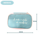 Estojo Box Frase Motivacional A Vida é Feita de Escolhas Volta Aulas Escolar Organizador 100 Pens Juvenil