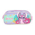Estojo Escolar Stitch Volta as Aulas 40 Pens Original Resistente Estudo Exclusivo Infantil Disney Organizador