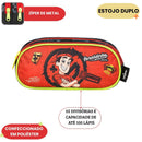 Estojo Duplo UP4YOU By Enaldinho Infantil Volta as Aulas Escolar Menino Espaçoso Youtuber