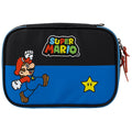 Estojo Box Super Mario Escolar 100 Pens Organizador 36 Elásticos Volta As Aulas Resistente Estudos