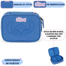 Estojo Box Stitch Disney Escolar Juvenil 100 Pens 36 Elástico Volta as Aulas Organizador Ponto Criativo