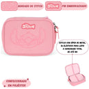 Estojo Box Stitch Disney Escolar Juvenil 100 Pens 36 Elástico Volta as Aulas Organizador Ponto Criativo