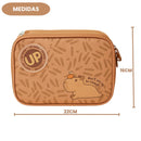 Estojo Box Capivara Fofa UP4YOU Infantil Escolar 100 Pens 36 Elásticos Organizador Resistente Volta As Aulas
