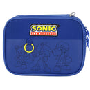 Estojo Box Sonic Escolar Juvenil Meninos 36 Elásticos 100 Pens Game Nintendo Volta as Aulas Estudo