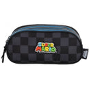 Estojo Triplo Super Mario Bros Infantil Escolar 60 Pens Nintendo Gamer Organizador Durável Estudos