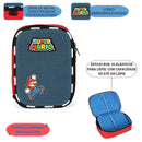 Estojo Box Super Mario Bros Escolar 100 Pens Infantil Nintendo Gamer Organizador 36 Elásticos