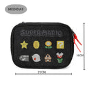 Estojo Box Super Mario Bros Escolar 100 Pens Infantil Nintendo Gamer Organizador 36 Elásticos
