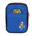 Estojo Box Super Mario Bros Azul Preto Escolar 100 Pens Organizador 36 Elásticos Volta As Aulas