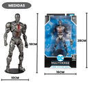 Boneco Cyborg Com Protetor Facial DC Comics Justice League Action Figure Colecionável Geek