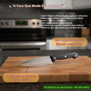 Faca de Inox Cozinha Chefe Churrasco Almoço Jantar Talher Pai Ke home