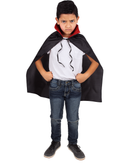 Fantasia Capa Preta Dracula Infantil Halloween Vampiro Festa Terror Menino Gola Alta Diversão