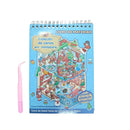 Caderno Coleção De Cenas Em Miniaturas 3D 8 Cenários C/ Pinça Adesivos Criativos Atividade Monte e Cole