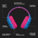 Headset Gamer Logitech G435 Lightspeed - USB e Bluetooth com Microfone - Compatível com Aúdio Dolby Atmos para PC Megalomania