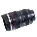 Novo Copo de Viagem com Formato de Lente de Câmera Fotográfica 304 Garrafa Térmica em Aço Inoxidável  400ML Caneca Criativa para Café e Chá Interior Escovado Preto - Megalonania