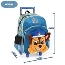 Mochila de Carrinho Infantil Patrulha Canina Chase Marshall Volta Aulas Escolar Passeio Criança Ponto Criativo