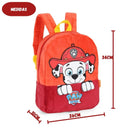 Mochila de Costas Patrulha Canina Veludo Infantil Volta as Aulas Passeio Chase Marshall Criança Ponto Criativo