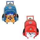Mochila de Carrinho Infantil Patrulha Canina Chase Marshall Volta Aulas Escolar Passeio Criança Ponto Criativo