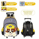 Mochila de Rodinha Patrulha Canina Skye Rubble Volta as Aulas Infantil Carrinho Criança Escolar Ponto Criativo