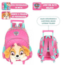 Mochila de Rodinha Patrulha Canina Skye Rubble Volta as Aulas Infantil Carrinho Criança Escolar Ponto Criativo