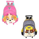 Mochila de Rodinha Patrulha Canina Skye Rubble Volta as Aulas Infantil Carrinho Criança Escolar Ponto Criativo