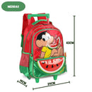 Mochila de Rodinha Infantil Turma da Mônica Magali Carrinho Volta as Aulas Menina Criança Escolar IC41346MN Ponto Criativo