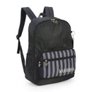 Mochila de Costas Preta Escolar Juvenil Listrada - Luxcel Megalomania