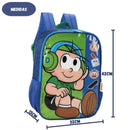 Mochila De Costas Turma da Mônica Cebolinha Infantil Escolar  Volta as Aulas Passeio Viagem Criança Menino Menina Ponto Criativo