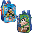 Mochila De Costas Turma da Mônica Cebolinha Infantil Escolar  Volta as Aulas Passeio Viagem Criança Menino Menina Ponto Criativo