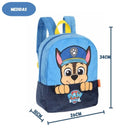 Mochila de Costas Patrulha Canina Veludo Infantil Volta as Aulas Passeio Chase Marshall Criança Ponto Criativo