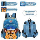 Mochila de Costas Patrulha Canina 3D Volta Aulas Passeio Infantil Peluciada Menino Escolar