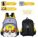Mochila de Costas Juvenil Desenho Patrulha Canina Skye e Rubble Unissex Escolar Passeio Ponto Criativo