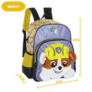 Mochila de Costas Juvenil Desenho Patrulha Canina Skye e Rubble Unissex Escolar Passeio Ponto Criativo