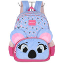 Mochila Costas Coala Coruja Meninas Escolar Fofo Pelúcia Violeta Verde Infantil Juvenil Grande Ponto Criativo