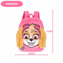 Mochila De Costas Patrulha Canina Skye 3D Plush Infantil Rosa Escolar Volta As Aulas Passeio Viagem Estudos