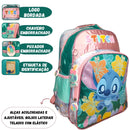 Mochila de Costas Escolar Stitch Juvenil Menina Disney Espaçosa Chaveiro Volta às Aulas Estudo