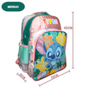 Mochila de Costas Escolar Stitch Juvenil Menina Disney Espaçosa Chaveiro Volta às Aulas Estudo