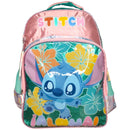 Mochila de Costas Escolar Stitch Juvenil Menina Disney Espaçosa Chaveiro Volta às Aulas Estudo