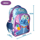 Mochila de Costas Escolar Menina Juvenil Stitch Disney Espaçosa Volta às Aulas Passeio Estudo