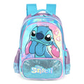 Mochila De Costas Stitch Disney Escolar Holográfica Infantil Menina Volta As Aulas Viagem Passeio