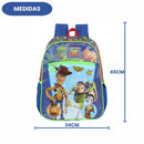Mochila De Costas Toy Story Disney Escolar Infantil Woody Buzz Volta As Aulas Resistente Passeio Viagem
