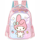 Mochila De Costas Amigos Hello Kitty Infantil Escolar Menina Volta As Aulas Resistente Passeio